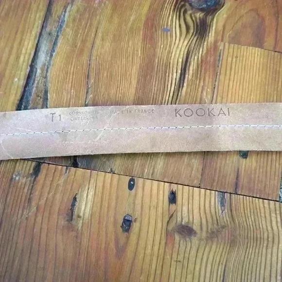 Kookai Cow Leather Brown Belt - Picture 7 of 7